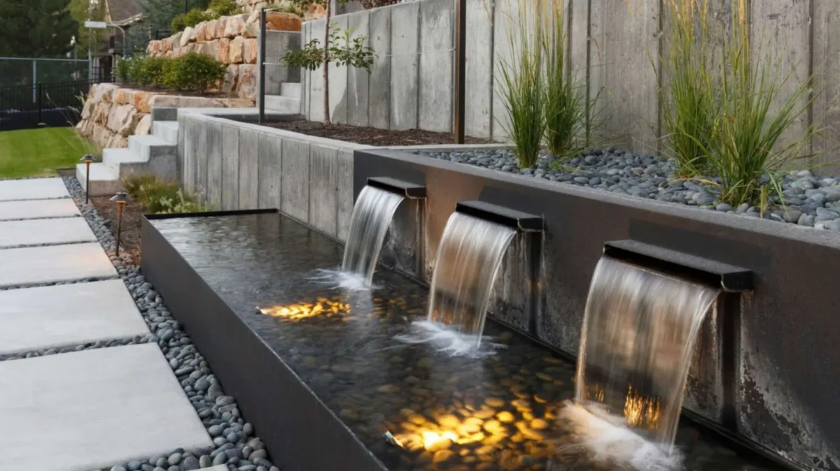 آبنما برای حیاط ویلا