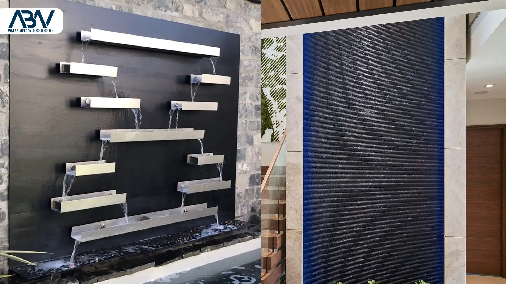 انواع آبنما دیواری