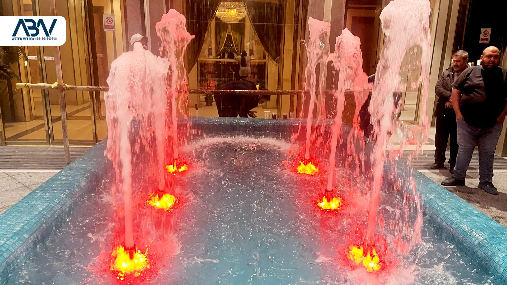 2 پروژه آبنما باغی شهید خرازی نازل فوم