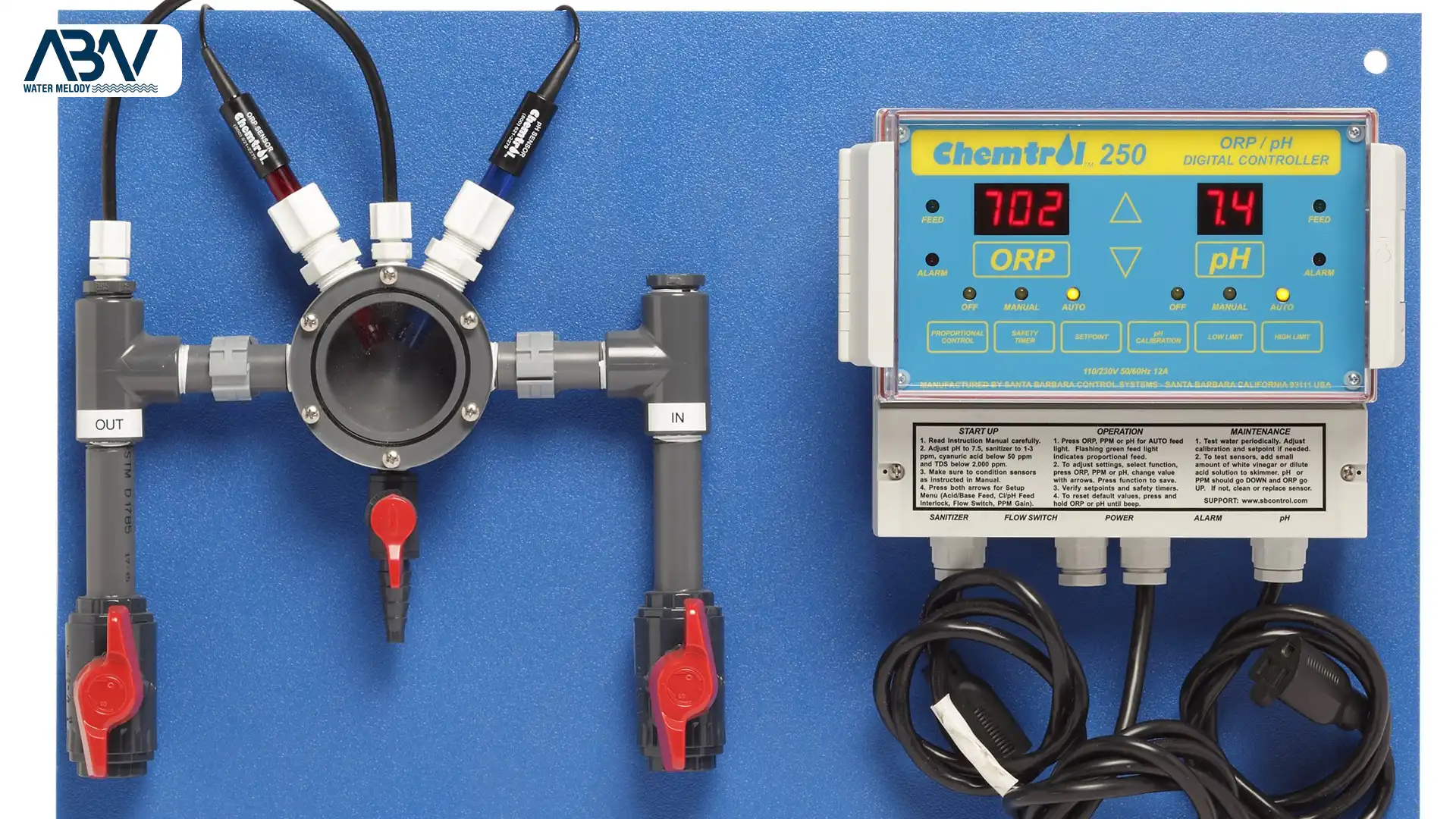2 سیستم کنترل هوشمند استخر و جکوزی PH و ORP