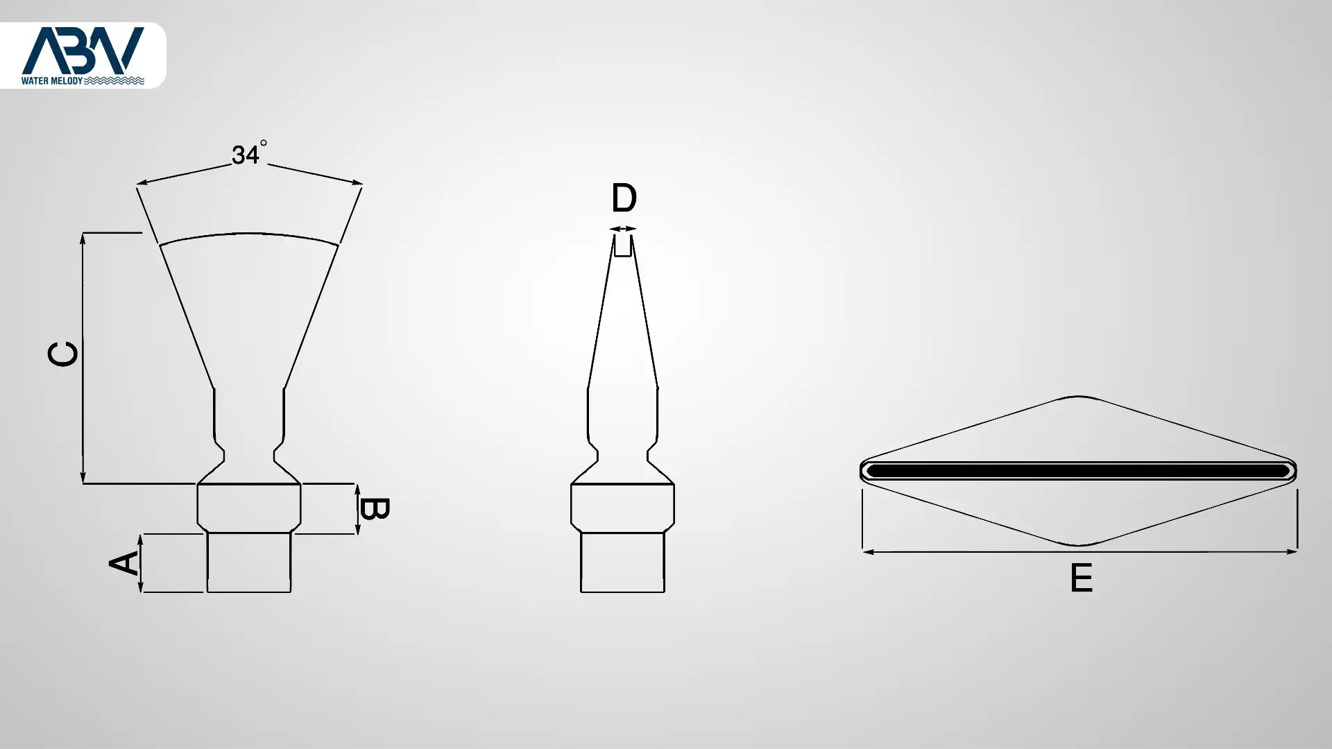 1 دبی و هد نازل آبنما بادبزنی