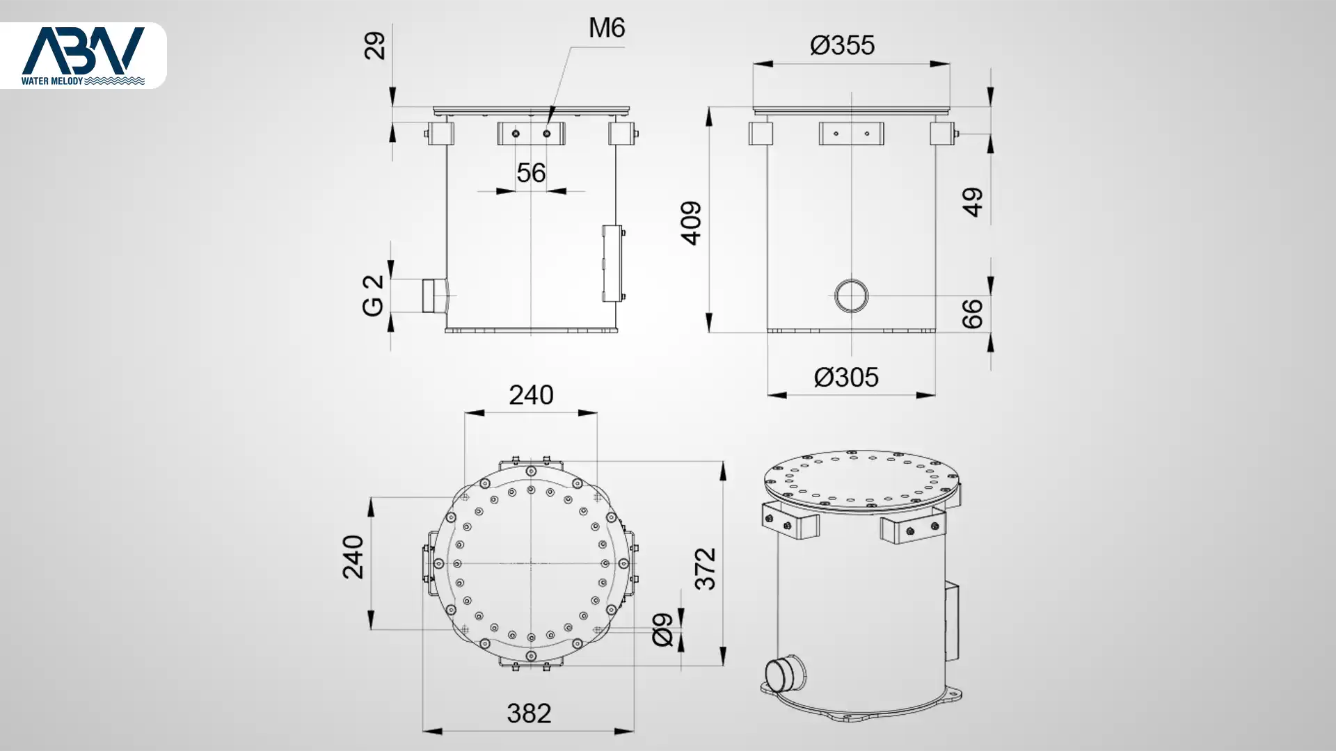 1 دبی و هد نازل آبنما کرون