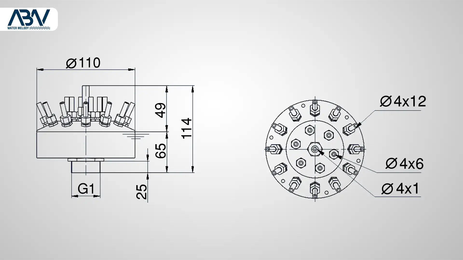 1 دبی و هد نازل آبنما گل