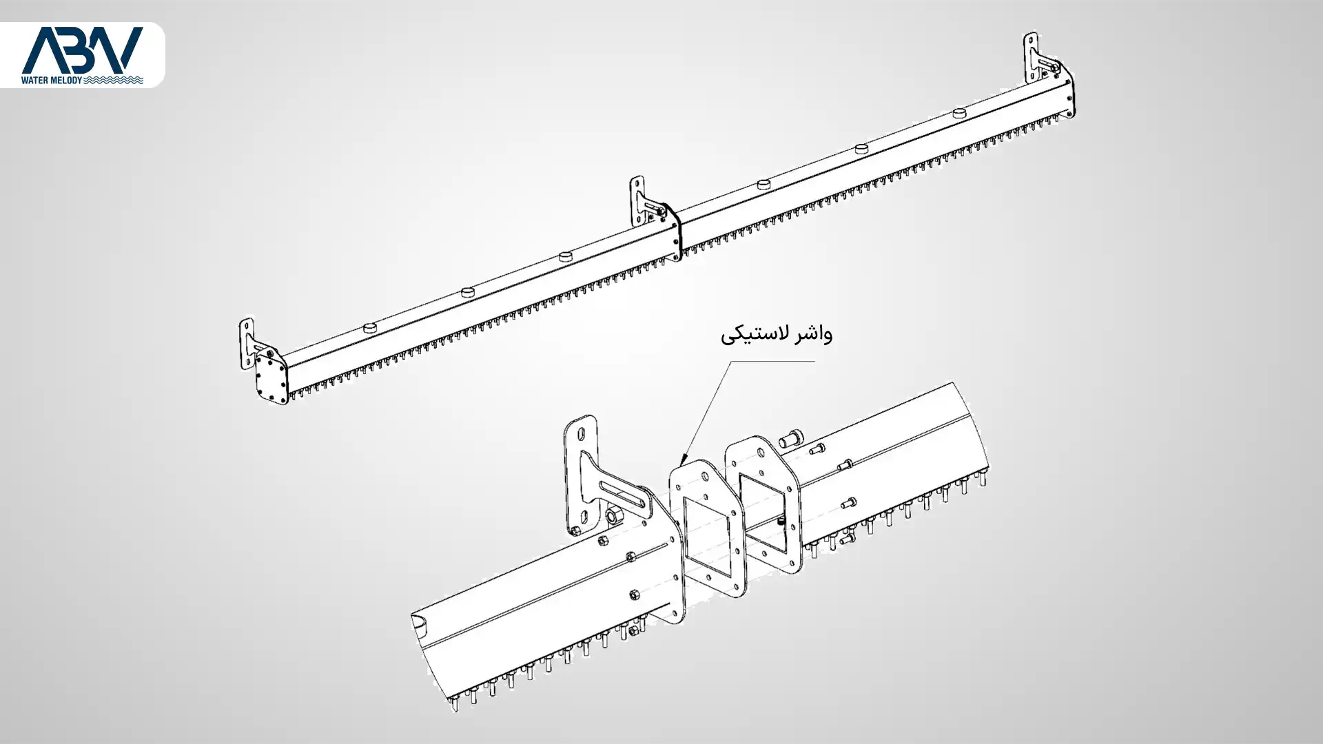 نصب نازل آبنما بارانی