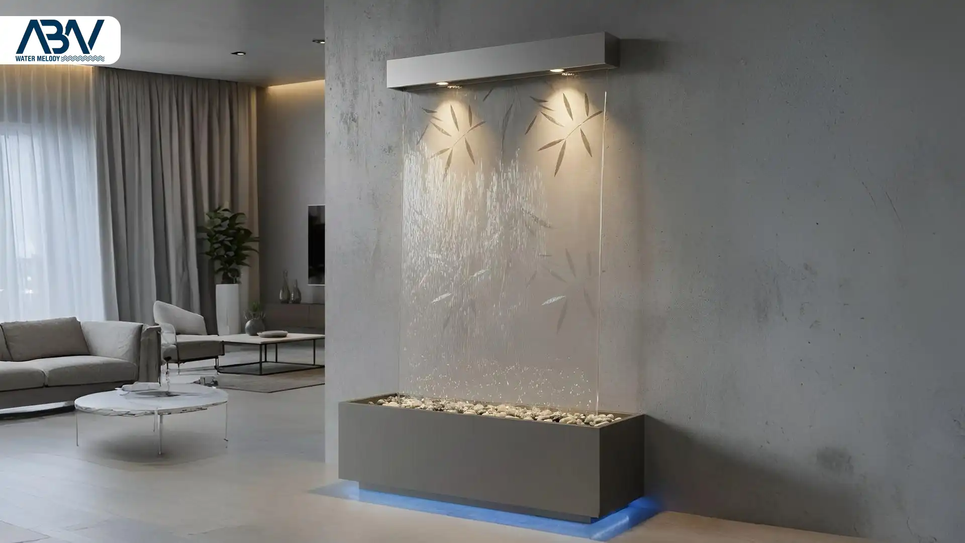 آبنما شیشه ای استند خانگی