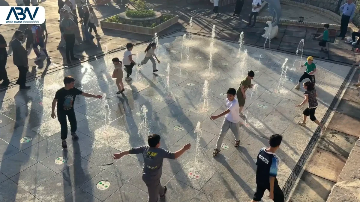 7 پروژه آبنما کف خشک پارک مادر و کودک