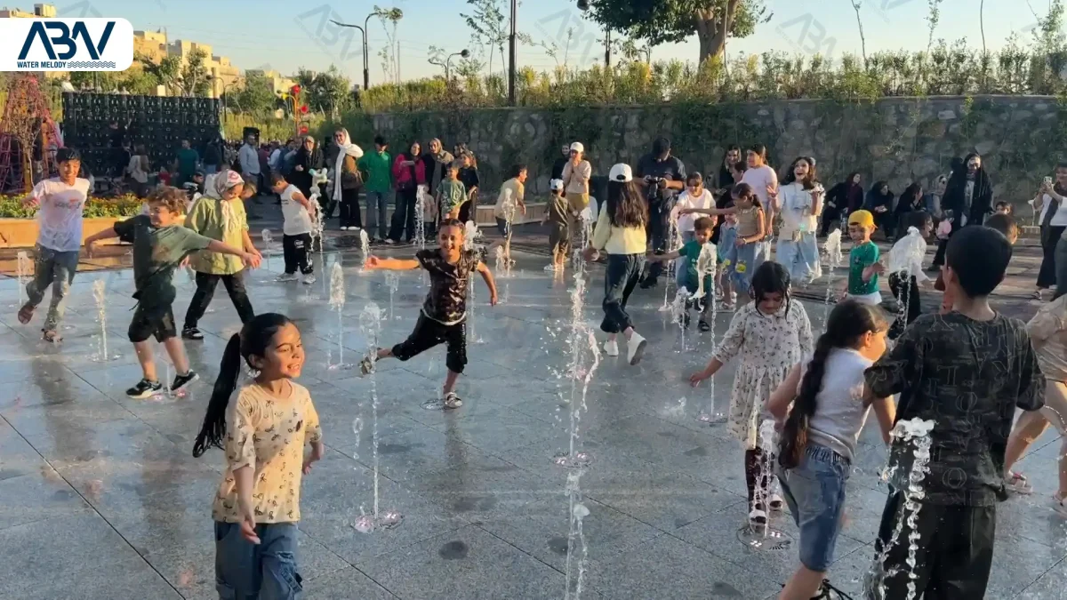 8 پروژه آبنما کف خشک پارک مادر و کودک